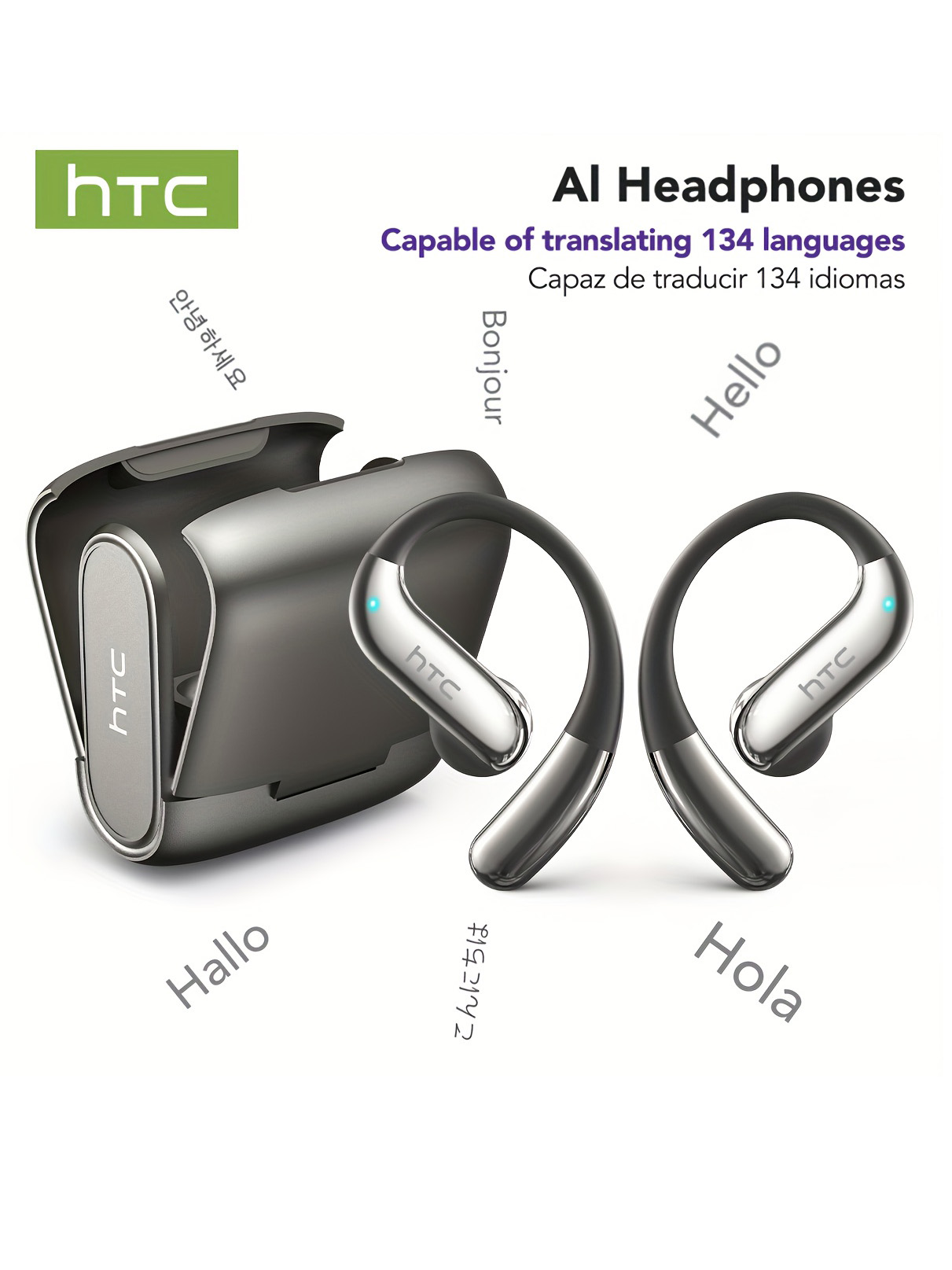 Noise Cancelling Headphone - Open-ear Bluetooth Headphones HTC 30 Hrs