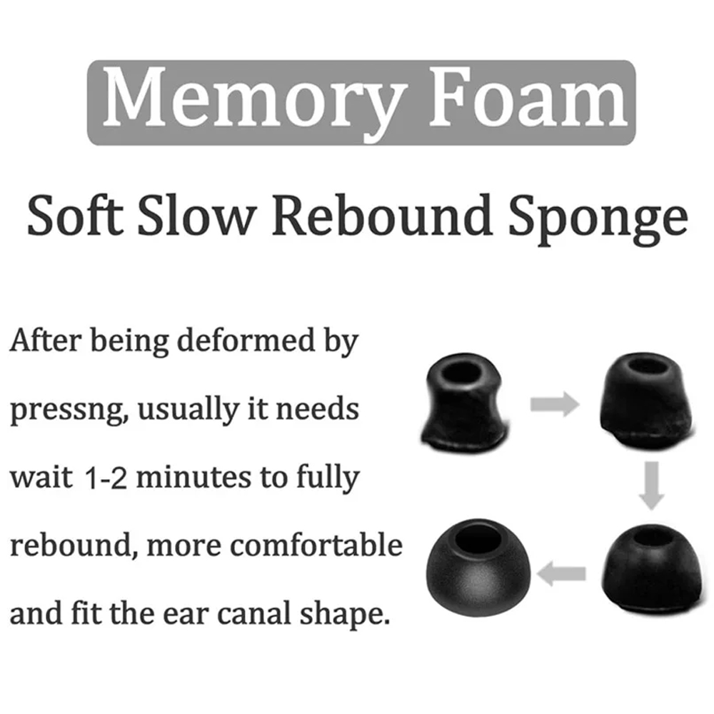 Memory Foam Eartips for Samsun - Earphone Foam Tip review and price