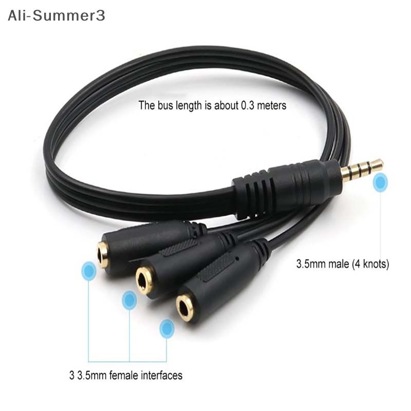 3.5mm 3 Way Port Aux Multi Hea - Earphone Splitter Jack review and price