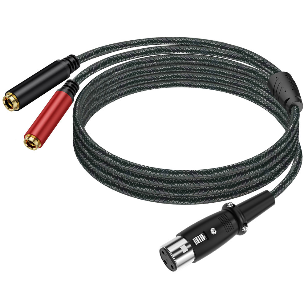 3Pin XLR Female To Dual 6.35mm - Earphone Splitter Jack review and price