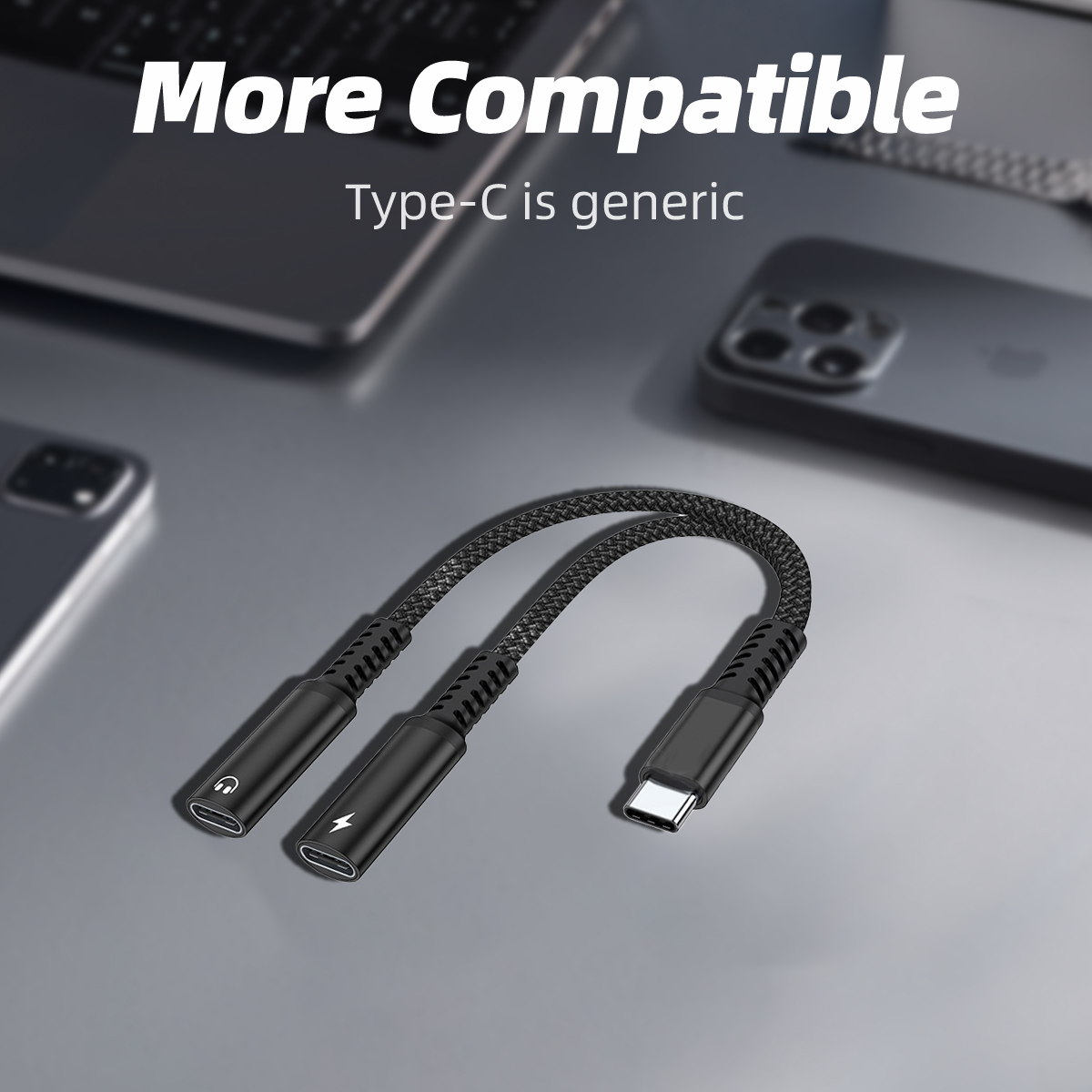 2 IN 1 USB C Splitter to Dual  - Earphone Splitter Jack review and price
