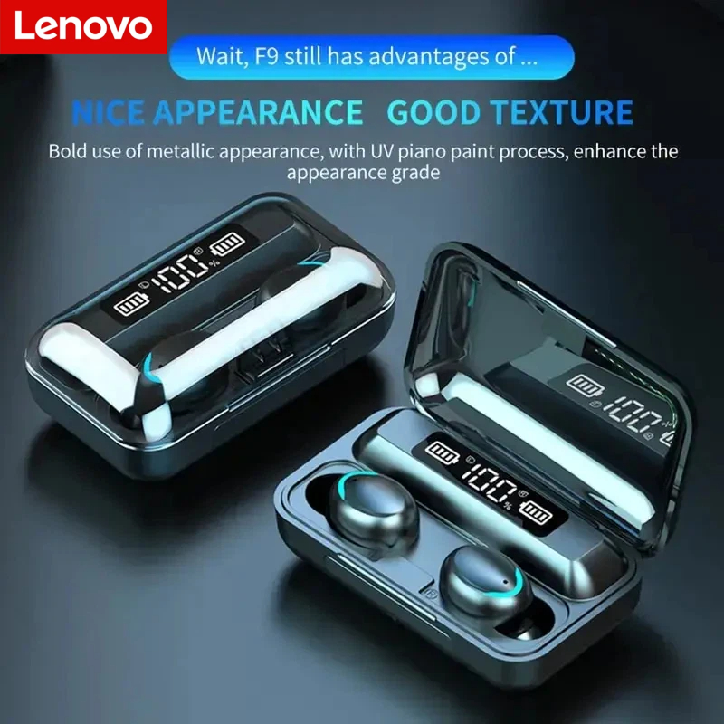 Lenovo F9 Bluetooth Wireless H - Earbuds Charging Case review and price