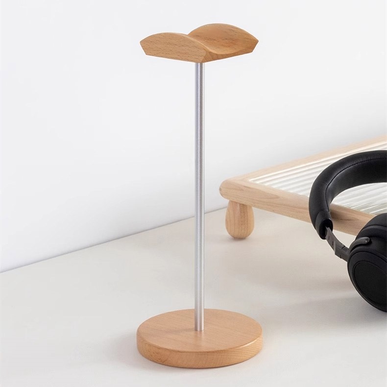 Black Walnut Wood & Aluminum H - Headphone Stand Desk review and price