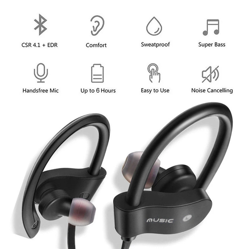 Sports Wireless Bluetooth Head - Sports Earphone Hook review and price