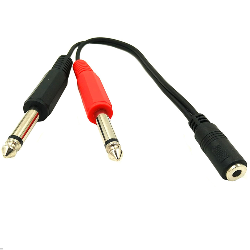 6.35 Mm Male To 2 6.35 Mm 3.5m - Audio Splitter Y review and price