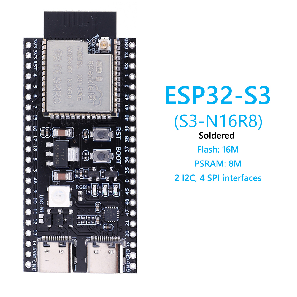 ESP32 S3 N16R8 N8R2 Dual Type- - Usb C Earphone review and price