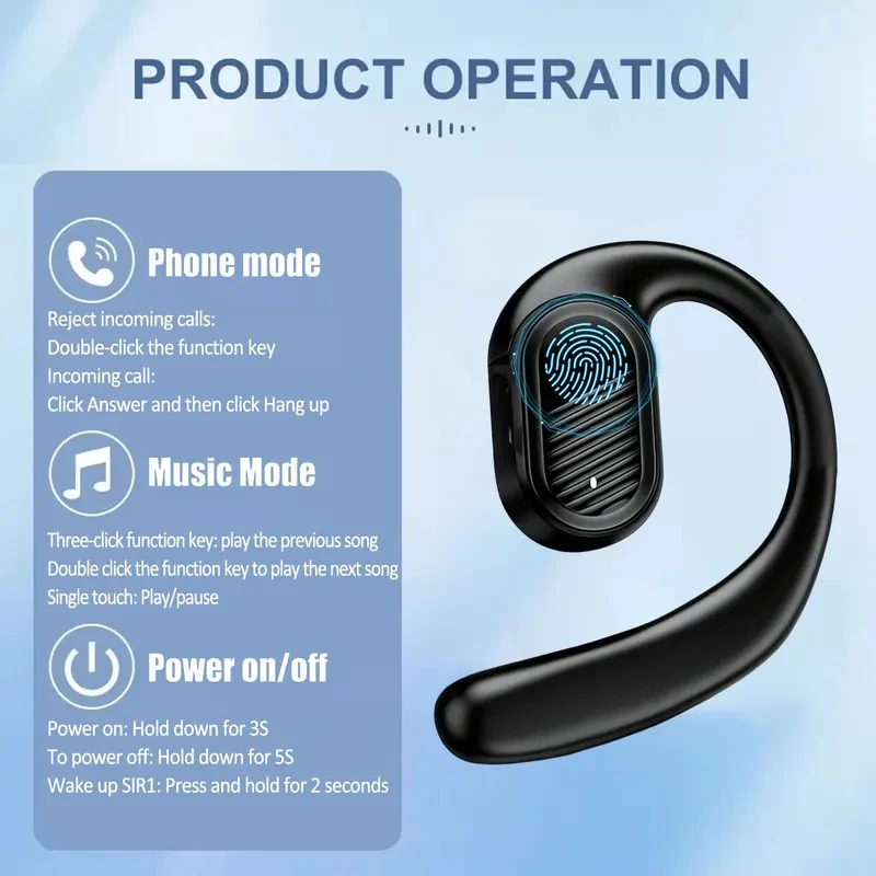 Bluetooth 5.4 Open Wireless Ea - Bluetooth Headset On Ear review and price