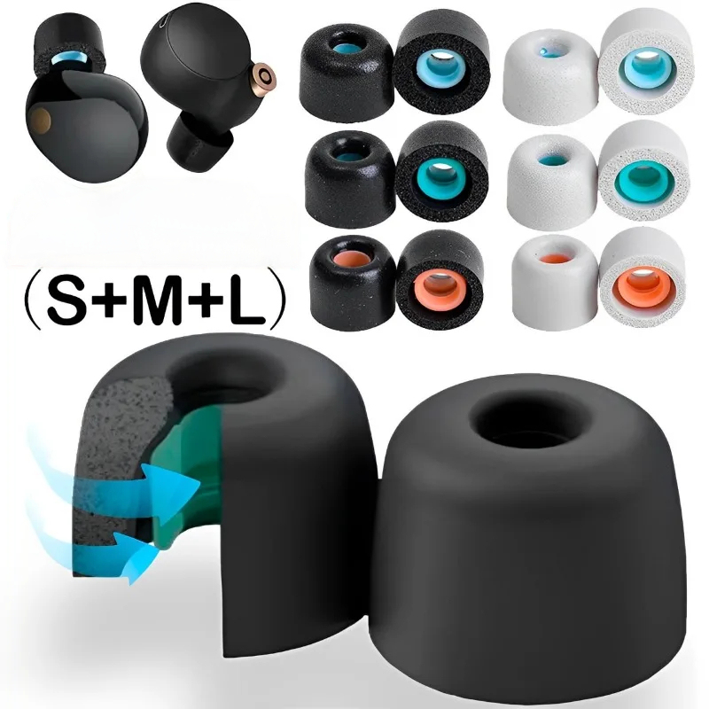 Memory Foam Earphones Ear Pads - Earphone Foam Tip review and price