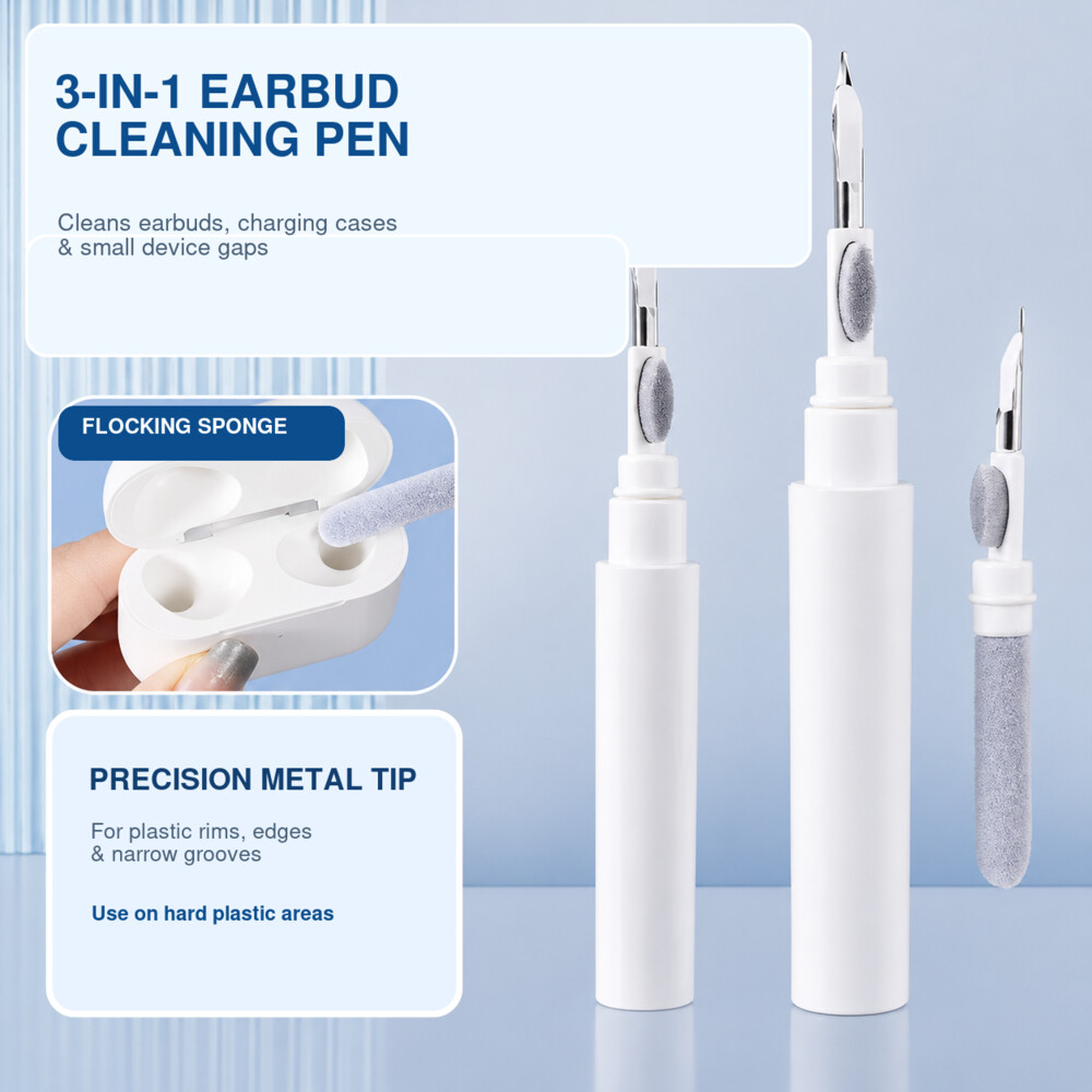 3-in-1 Earbud Cleaning Pen wit - Earbuds Charging Case review and price