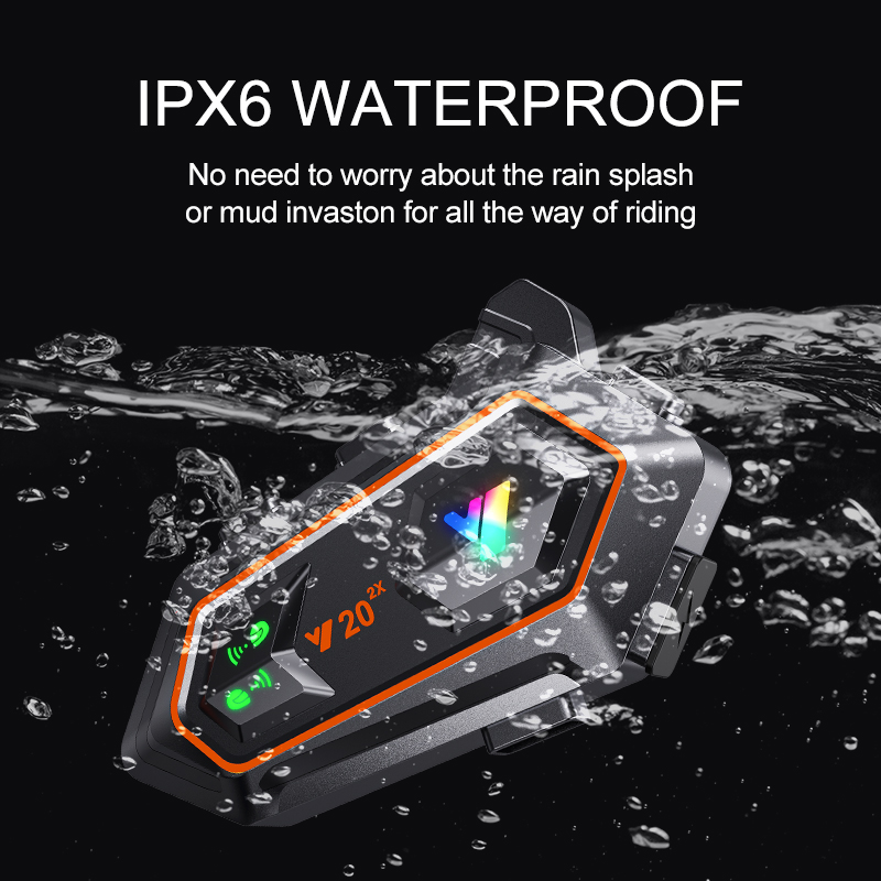 Y20 2X Motorcycle Helmet Inter - Bluetooth Headset On Ear review and price