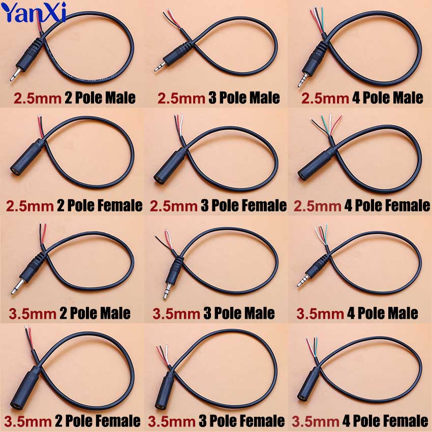 1pcs 2.5mm 3.5mm Mono Stereo A - Audiophile Headphone Wired review and price
