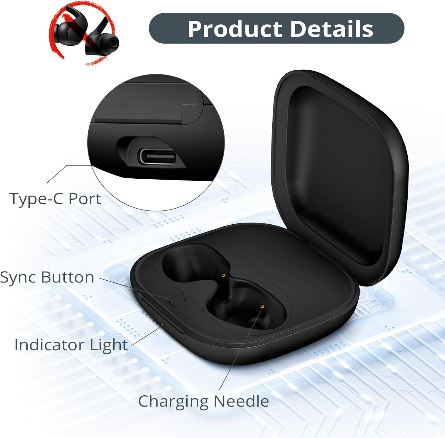 Replacement Charging Case For  - Earbuds Charging Case review and price