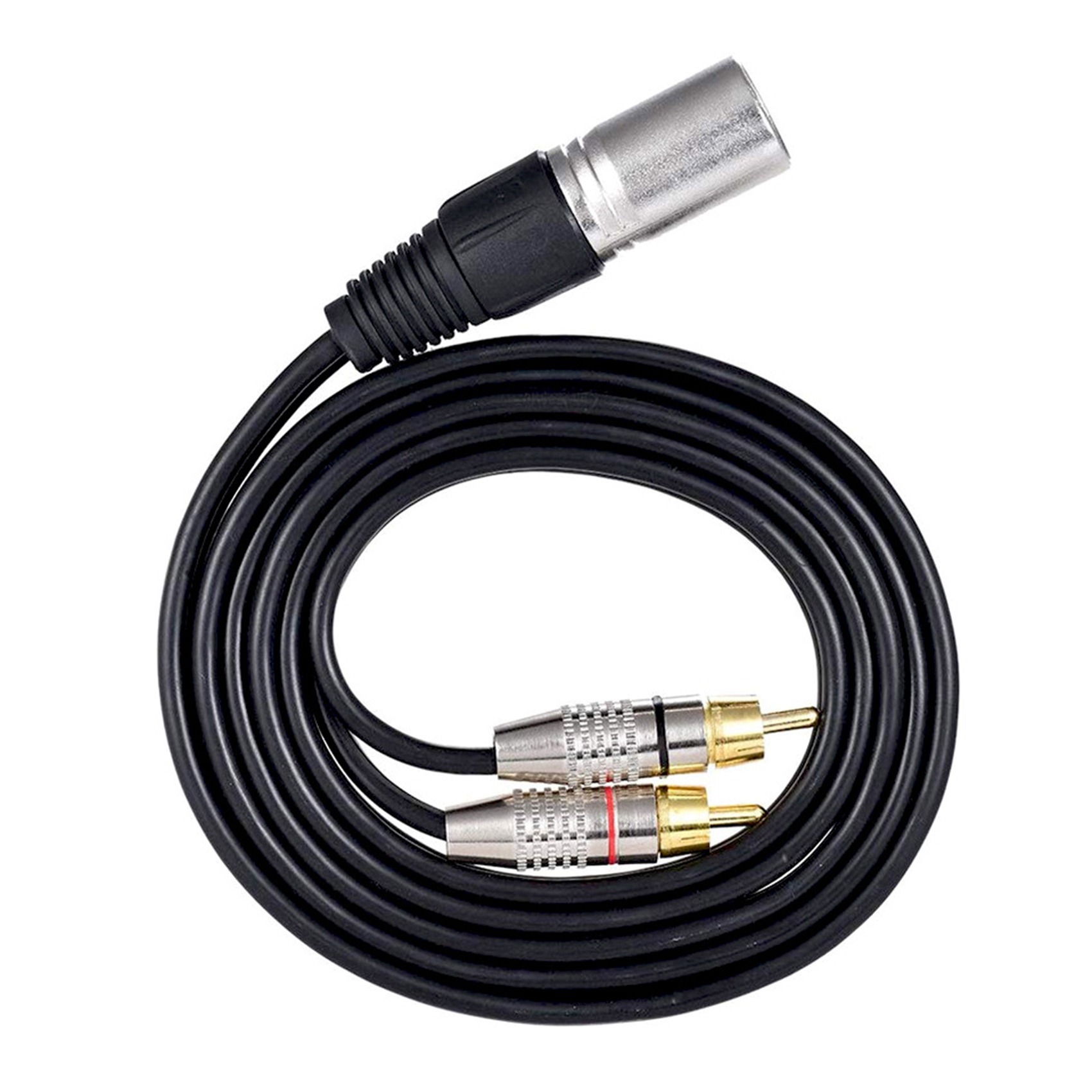 1 XLR Male to 2 RCA Male Plug  - Audio Splitter Y review and price