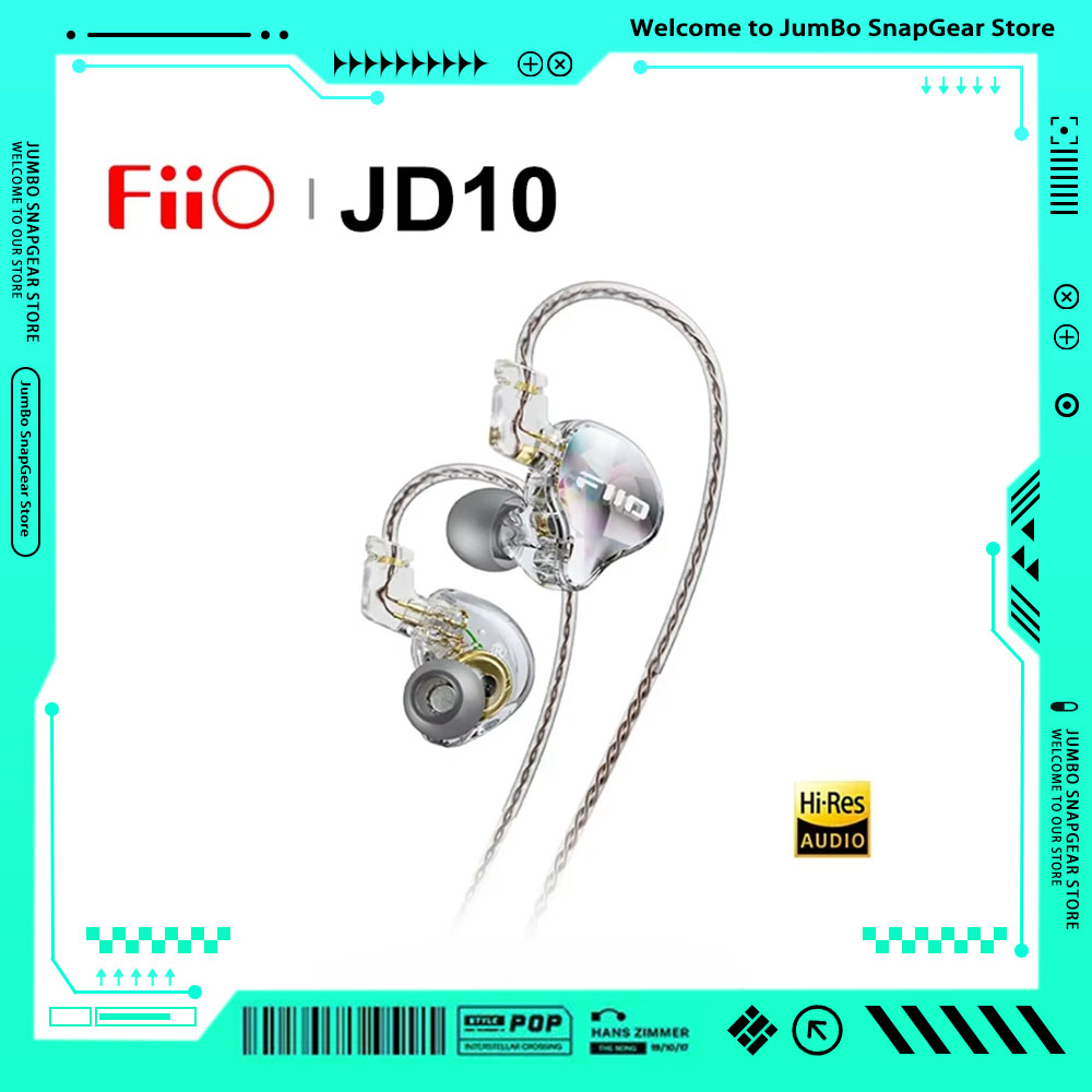 FiiO JD10 3.5mm / Type-C Wired - Audiophile Headphone Wired review and price