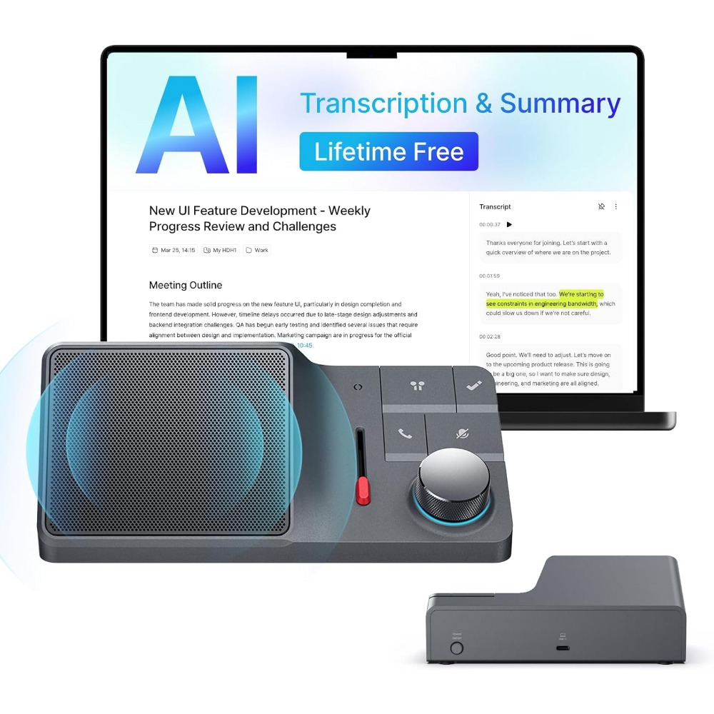 AI Conference Speakerphone wit - Noise Cancelling Headphone review and price