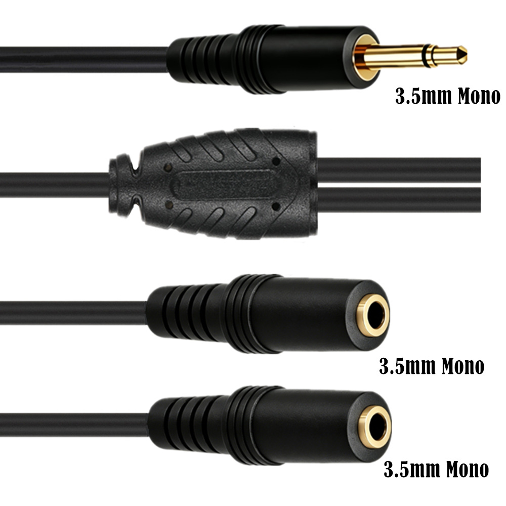 3.5mm TS Mono Male To Dual 3.5 - Earphone Splitter Jack review and price