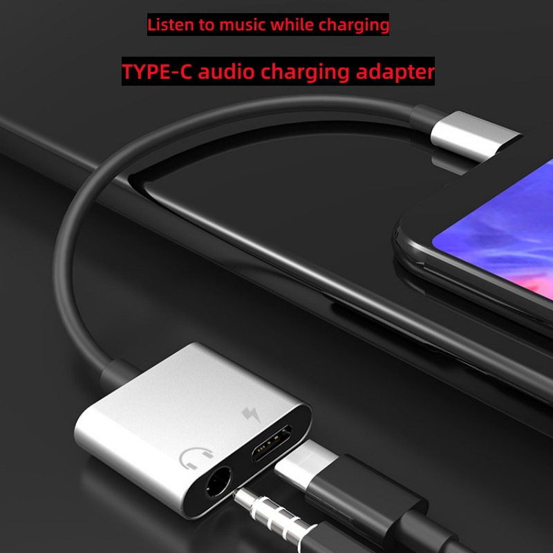 2 in 1 Audio Adapter Type C To - Audiophile Headphone Wired review and price