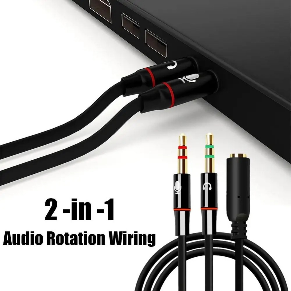 3.5mm Headphone Microphone Aud - Audio Splitter Y review and price