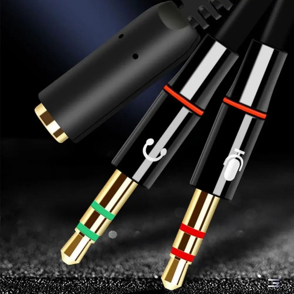 3.5mm Headphone Microphone Aud - Audio Splitter Y review and price