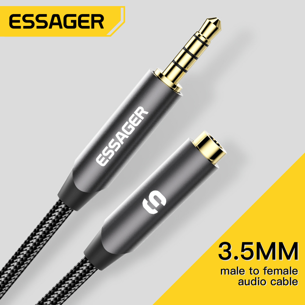 ESSAGER Headphone Extension Ca - Earphone Splitter Jack review and price
