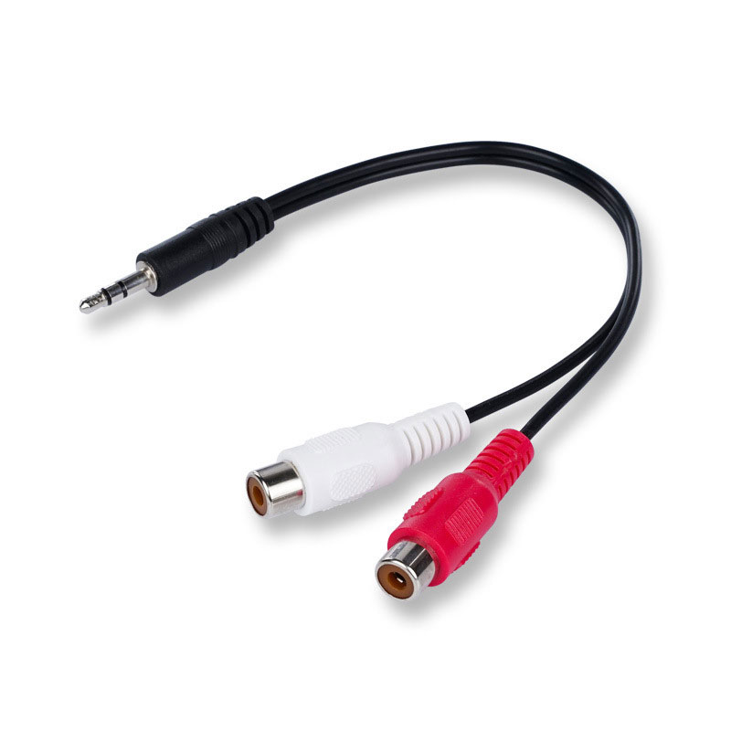 3.5 Jack Male to 2RCA 2AV Fema - Earphone Splitter Jack review and price