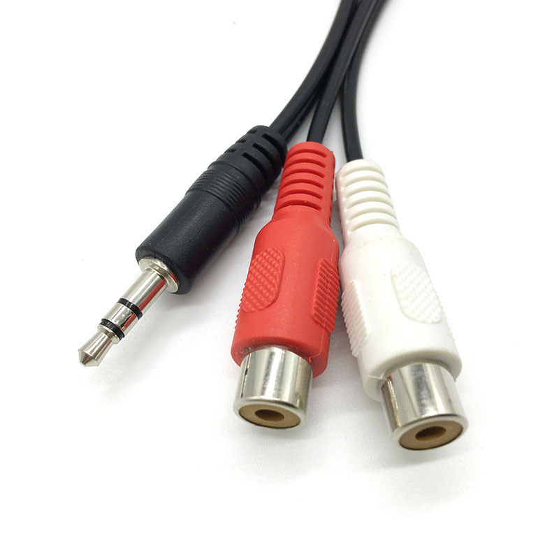 3.5 Jack Male to 2RCA 2AV Fema - Earphone Splitter Jack review and price