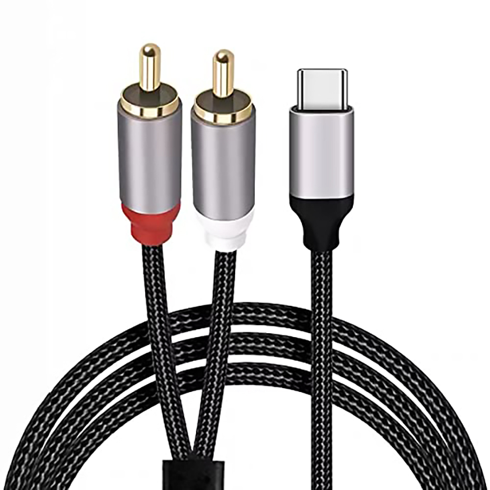 USB C to 2 RCA Audio Cable, Ty - Earphone Splitter Jack review and price